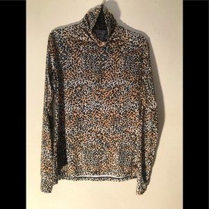 Hot Chillys Leopard Print Turtleneck - Ski Attire